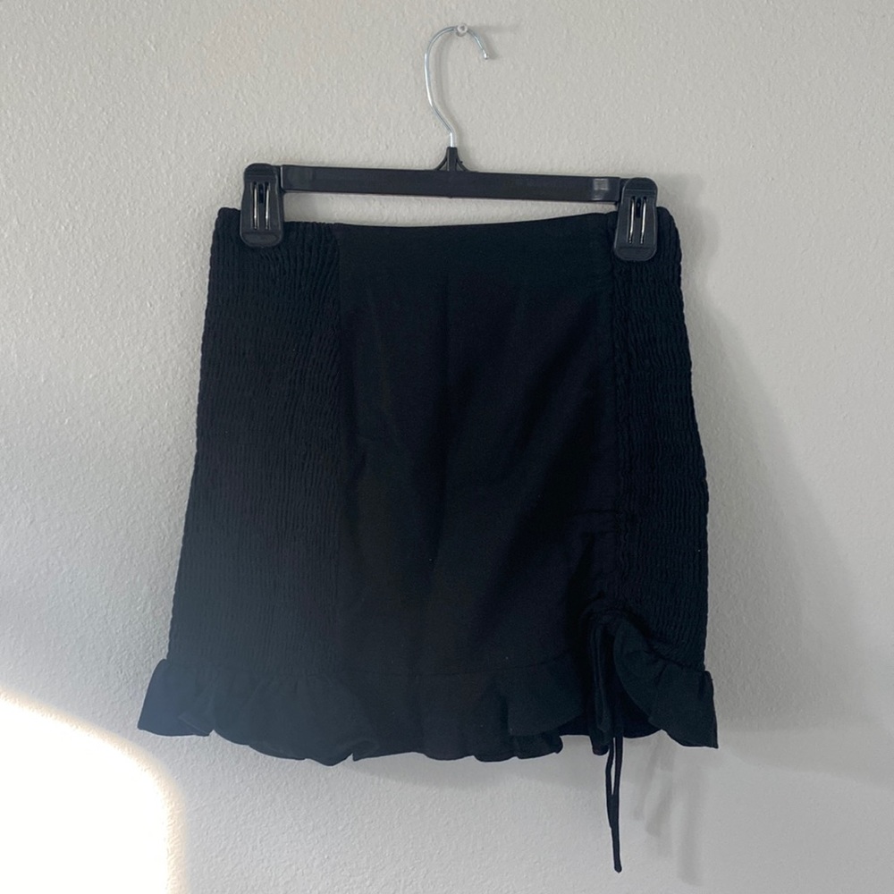 All black tight fitted skirt